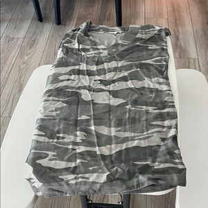 Splendid Women's Gray Camouflage Tank Top